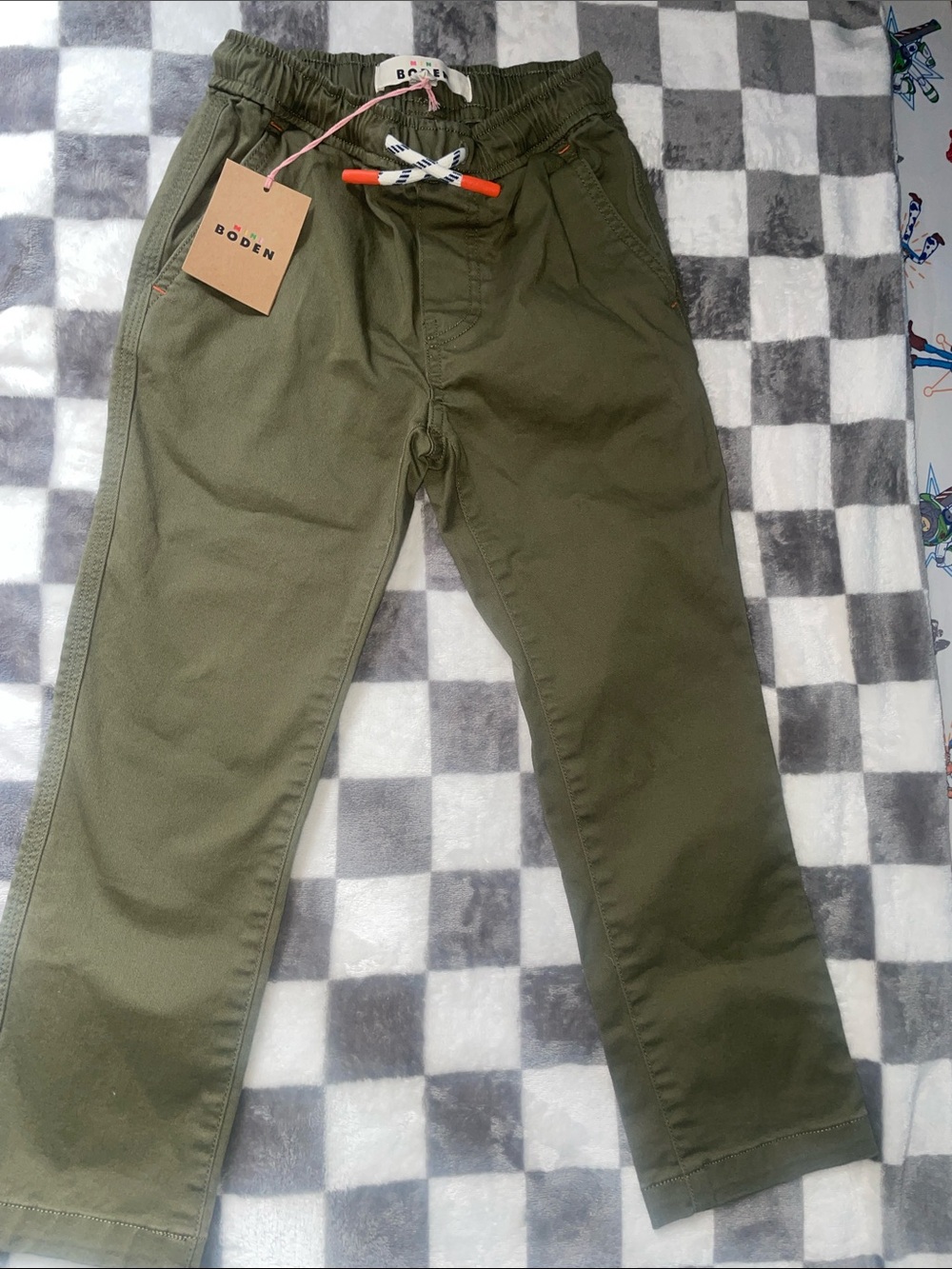 Boden Olive Green Drawstring Chinos